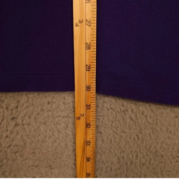 Polo Ralph Lauren Shirt Dress Womens Large Purple The Mesh Mini Pony Preppy - Picture 6 of 8